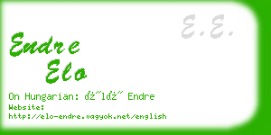 endre elo business card